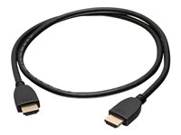 C2G 1ft 4K HDMI Cable with Ethernet - High Speed - UltraHD Cable - M/M - HDMI-kabel med Ethernet - HDMI hane till HDMI hane - 30.48 cm - skärmad - svart 56781