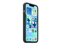 Apple - Baksidesskydd för mobiltelefon - med MagSafe - läder - midnatt - för iPhone 13 MM183ZM/A