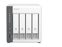 QNAP TS-433 - NAS-server - 4 fack - SATA 6Gb/s - RAID RAID 0, 1, 5, 6, 10, 50, JBOD, 60 - RAM 4 GB - Gigabit Ethernet / 2.5 Gigabit Ethernet - iSCSI support TS-433-4G