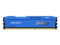 Kingston FURY Beast - DDR3 - modul - 8 GB - DIMM 240-pin - 1600 MHz / PC3-12800 - CL10 - 1.5 V - ej buffrad - icke ECC - blå KF316C10B/8