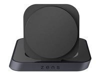 ZENS Nightstand Charger - Trådlöst laddställ + växelströmsadapter - 15 Watt - Apple Fast Charge ZESC16B/00