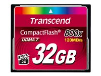 Transcend - Flash-minneskort - 32 GB - 800x - CompactFlash TS32GCF800