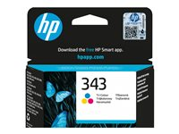 HP 343 - Färg (cyan, magenta, gul) - original - bläckpatron - för Officejet 100, 150; Photosmart C4210, C4272, C4340, C4385, C4390, D5360, D5363, D5368 C8766EE#UUS
