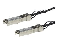 StarTech.com Cisco SFP-H10GB-CU1-5M Compatible 1.5m 10G SFP+ to SFP+ DAC Twinax, 10GbE SFP+ Copper DAC 10Gbps/10GE Low Power Passive SFP+ Transceiver Module DAC Cable, Firepower ASR9000 - Lifetime Warranty (SFPH10GBCU15) - 10GBase direktkopplingskabel - SFP+ spärrad till SFP+ spärrad - 1.5 m - dubbelaxlad - SFF-8431/SFF-8432 - passiv - svart SFPH10GBCU15