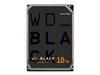 WD Black WD101FZBX - Hårddisk - 10 TB - inbyggd - 3.5" - SATA 6Gb/s - 7200 rpm - buffert: 256 MB WD101FZBX