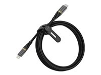 OtterBox Premium - Lightning-kabel - Lightning hane till 24 pin USB-C hane - 2 m - glamorsvart 78-52655
