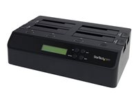 StarTech.com 4 Bay USB 3.0/ eSATA Hard Drive Duplicator Dock for 2.5" & 3.5" SATA/ IDE SSD HDD - Standalone 1:3 Copier Docking Station (SATDOCK4U3RE) - Hårddiskduplikator - 4 fack (SATA-300) - för P/N: SVA12DN4NEUA SATDOCK4U3RE