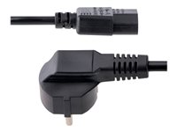 StarTech.com 1m (3ft) Computer Power Cord, 18AWG, EU Schuko to C13 Power Cord, 10A 250V, Black Replacement AC Cord, TV/Monitor Power Cable, Schuko CEE 7/7 to IEC 60320 C13 Power Cord - PC Power Supply Cable (713E-1M-POWER-CORD) - Strömkabel - power CEE 7/7 (P) vinklad till power IEC 60320 C13 - AC 250 V - 10 A - 1 m - formpressad - svart 713E-1M-POWER-CORD