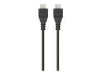 Belkin High Speed HDMI Cable with Ethernet - HDMI-kabel med Ethernet - HDMI hane till HDMI hane - 2 m - dubbelt skärmad F3Y020BT2M
