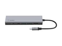 Belkin CONNECT USB-C 7-in-1 Multiport Adapter - Dockningsstation - USB-C - HDMI AVC009BTSGY