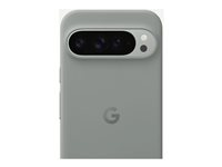 Google - Baksidesskydd för mobiltelefon - polykarbonatskal, silikon, microfibre lining - nötbrun - för Pixel 9 Pro XL GA05658-WW