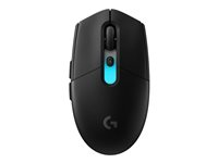 Logitech G G305 X SUPERLIGHT - Mus - gaming - optisk - 6 knappar - trådlös - 2.4 GHz, Bluetooth - USB Logitech LIGHTSPEED-mottagare - svart 910-007739