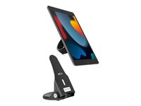 Compulocks Universal Tablet Grip and Security Stand - Ställ - för surfplatta - låsbar - svart - skrivbord 189BGRPLCK