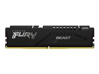 Kingston FURY Beast - DDR5 - modul - 16 GB - DIMM 288-pin - 5600 MT/s / PC5-44800 - CL40 - 1.25 V - ej buffrad - on-die ECC - svart KF556C40BB-16