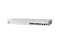 Cisco Business 350 Series CBS350-8XT - Switch - L3 - Administrerad - 8 x 10GBase-T + 2 x kombo 10 Gigabit SFP+ - rackmonterbar - återanvänd CBS350-8XT-UK-RF
