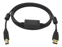Vision Professional - USB-kabel - USB (hane) till USB typ B (hane) - USB 2.0 - 15 m - aktiv - svart TC 15MUSB+/BL