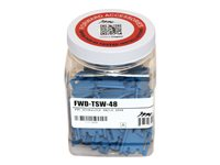 Middle Atlantic Forward - Hook & loop tie saddles - blå (paket om 48 pieces) FWD-TSW-48