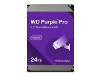 WD Purple Pro WD240PURP - Hårddisk - 24 TB - övervakning, smart video - inbyggd - 3.5" - SATA 6Gb/s - 7200 rpm - buffert: 512 MB WD240PURP