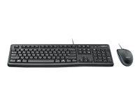 Logitech Desktop MK120 - Sats med tangentbord och mus - USB - nordisk 920-002823