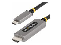 StarTech.com 10ft (3m) USB-C to HDMI Adapter Cable, 8K 60Hz, 4K 144Hz, HDR10, USB Type-C to HDMI 2.1 Video Converter Cable, USB-C DP Alt Mode/USB4/Thunderbolt 3/4 Compatible - USB-C Laptop to HDMI Monitor (136B-USBC-HDMI213M) - Adapterkabel - USB-C hane till HDMI hane - 3 m - rymdgrå - aktiv, 8K60Hz stöd, 4K144Hz stöd 136B-USBC-HDMI213M