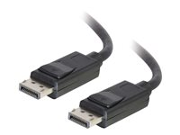 C2G 3ft Ultra High Definition DisplayPort Cable with Latches - 8K DisplayPort Cable - M/M - DisplayPort-kabel - DisplayPort (hane) till DisplayPort (hane) - 91.4 cm - sprintlåsning - svart 54400