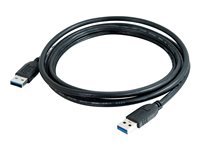 C2G - USB-kabel - USB typ A (hane) till USB typ A (hane) - USB 3.0 - 2 m - svart 81678