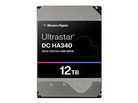 WD Ultrastar DC HA340 WUS721212BLE604 - Hårddisk - datacenter - 12 TB - inbyggd - 3.5" - SATA 6Gb/s - 7200 rpm - buffert: 512 MB 0B47061