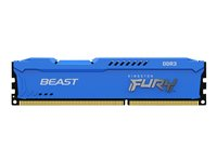 Kingston FURY Beast - DDR3 - sats - 16 GB: 2 x 8 GB - DIMM 240-pin - 1600 MHz / PC3-12800 - CL10 - 1.5 V - ej buffrad - icke ECC - blå KF316C10BK2/16
