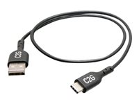 C2G 1.5ft USB C to USB A Adapter Cable - USB 2.0 - 480Mbps - M/M - USB-kabel - 24 pin USB-C (hane) till USB (hane) - USB 2.0 - 50 cm - svart C2G28884