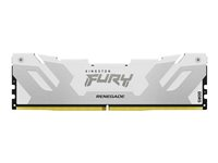 Kingston FURY Renegade - DDR5 - modul - 16 GB - DIMM 288-pin - 7600 MT/s / PC5-60800 - CL38 - 1.45 V - ej buffrad - on-die ECC - vit och silver KF576C38RW-16