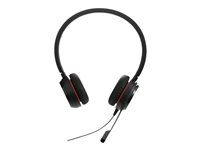 Jabra Evolve 30 II HS Stereo - Headset - på örat - kabelansluten - 3,5 mm kontakt - universitet (paket om 10) 14401-40