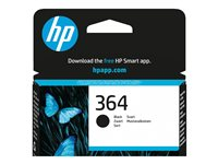 HP 364 - Svart - original - blister - bläckpatron - för Deskjet 35XX; Photosmart 55XX, 55XX B111, 65XX, 7510 C311, 7520, Wireless B110 CB316EE#301