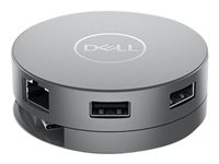 Dell Mobile Adapter DA310 - Dockningsstation - USB-C - VGA, HDMI, DP, USB-C - 1GbE - med 3 års grundläggande maskinvarugaranti - för Latitude 3310, 3310 2-in-1, 5320 2-in-1, 5520, 7210 2-in-1, 7310, 7320 2-in-1, 7410, 7420 2-in-1, 7520, 9410 2-in-1, 9510; Precision Mobile Workstation 3560, 7550, 7750; XPS 13 9310 DELL-DA310
