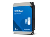 WD Blue - Hårddisk - 4 TB - inbyggd - 3.5" - SATA 6Gb/s - 5400 rpm - buffert: 128 MB WD40EZZX
