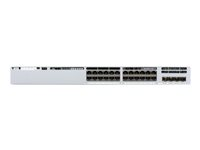 Cisco Catalyst 9300L - Network Essentials - switch - L3 - Administrerad - 24 x 10/100/1000 (PoE+) + 4 x gigabit SFP (upplänk) - rackmonterbar - PoE+ (505 W) C9300L-24P-4X-E