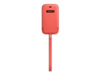 Apple Sleeve with MagSafe - Skyddshölje för mobiltelefon - läder - rosa citrus - för iPhone 12 mini MHMN3ZM/A
