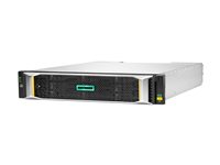 HPE Modular Smart Array 2060 10GbE iSCSI LFF Storage - Hårddiskarray - 56 TB - 12 fack (SAS-3) - HDD 8 TB x 7 - iSCSI (10 GbE) (extern) - kan monteras i rack - 2U - med 4 x 10Gb iSCSI XCVR-transceiver P84174-B25