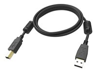 Vision Professional - USB-kabel - USB (hane) till USB typ B (hane) - USB 2.0 - 1 m - svart TC 1MUSB/BL
