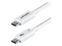 StarTech.com - USB-kabel - USB-C (hane) till USB-C (hane) - USB4 / Thunderbolt 3 / Thunderbolt 4 / Thunderbolt 5 / DisplayPort 2.1 - 8K60Hz stöd, dubbelriktad, passiv - vit TBLT5MM1M240WWH