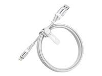 OtterBox Premium - Lightning-kabel - USB hane till Lightning hane - 1 m - molnvit 78-52640