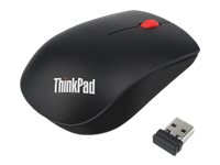 Lenovo ThinkPad Essential Wireless Mouse - Mus - laser - 3 knappar - trådlös - 2.4 GHz - trådlös USB-mottagare - Campus 4X30M56887