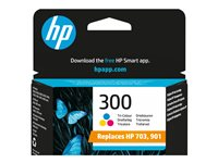 HP 300 - 4 ml - färg (cyan, magenta, gul) - original - bläckpatron - för Deskjet F4210, F4213, F4230, F4235, F4250, F4273, F4274, F4275, F4283, F4288, F4292, F4293 CC643EE#UUS