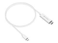 HyperDrive - Adapterkabel - USB-C hane till HDMI hane - 2.5 m - vit - 4K60Hz stöd, stöd för DP Alt-läge HD6007WHGL