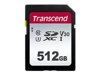 Transcend 300S - Flash-minneskort - 128 GB - Video Class V30 / UHS-I U3 / Class10 - SDXC UHS-I TS128GSDC300S