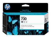 HP 730 - 130 ml - grå - original - DesignJet - bläckpatron - för DesignJet SD Pro MFP, T1600, T1600dr, T1700, T1700dr, T1708, T1708dr, T2600, T2600dr P2V66A