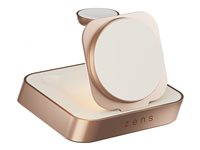 ZENS Nightstand Charger Pro 2 - Limited Edition - trådlöst laddställ + växelströmsadapter - 20 Watt - Apple Fast Charge - koppar, vit ZEDC28W/00