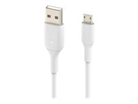 Belkin BoostCharge - USB-kabel - mikro-USB typ B (hane) till USB (hane) - 1 m - vit CAB005BT1MWH