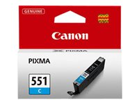 Canon CLI-551C - 7 ml - cyan - original - bläcktank - för PIXMA iP8750, iX6850, MG5550, MG5650, MG5655, MG6450, MG6650, MG7150, MG7550, MX725, MX925 6509B001