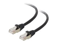 C2G Cat5e Booted Shielded (STP) Network Patch Cable - Patch-kabel - RJ-45 (hane) till RJ-45 (hane) - 7 m - STP - CAT 5e - formpressad - svart 83855