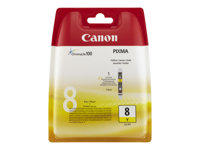 Canon CLI-8Y - 13 ml - gul - original - bläcktank - för PIXMA iP3500, iP4500, iP5300, MP510, MP520, MP610, MP960, MP970, MX700, MX850, Pro9000 0623B001